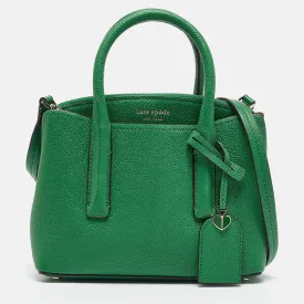 Green Leather Margaux Mini Satchel