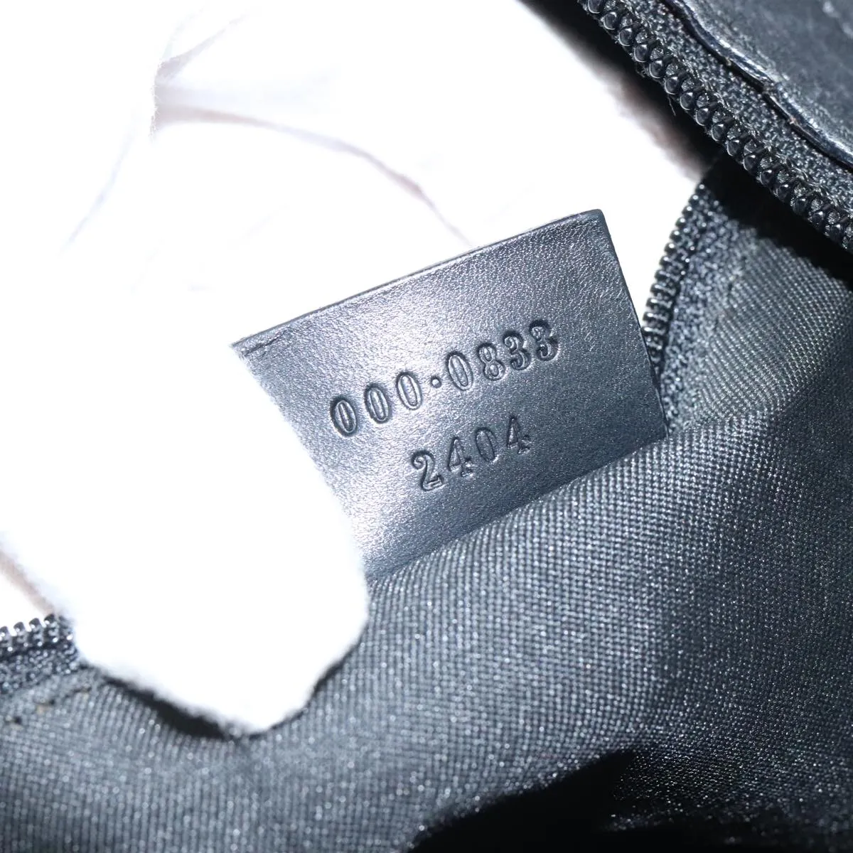 GUCCI Bamboo GG Canvas Shoulder Bag Black Silver ep6142