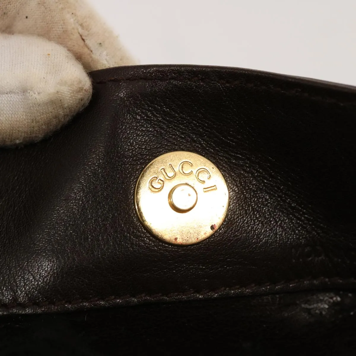 GUCCI Bamboo Shoulder Bag Leather 2way Brown 001 1677 002058 75959