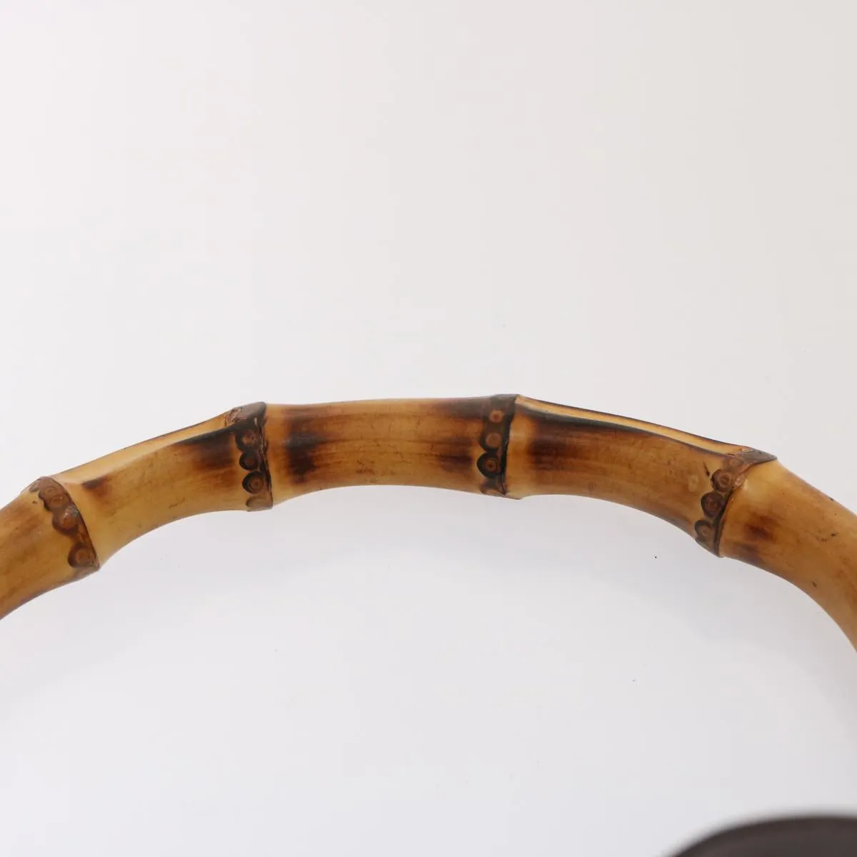 GUCCI Bamboo Shoulder Bag Leather 2way Brown 001 1677 002058 75959