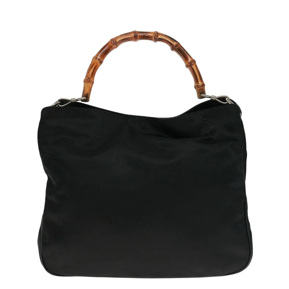 GUCCI Bamboo Shoulder Bag Nylon Black 001 1781 1577 5 ep4616