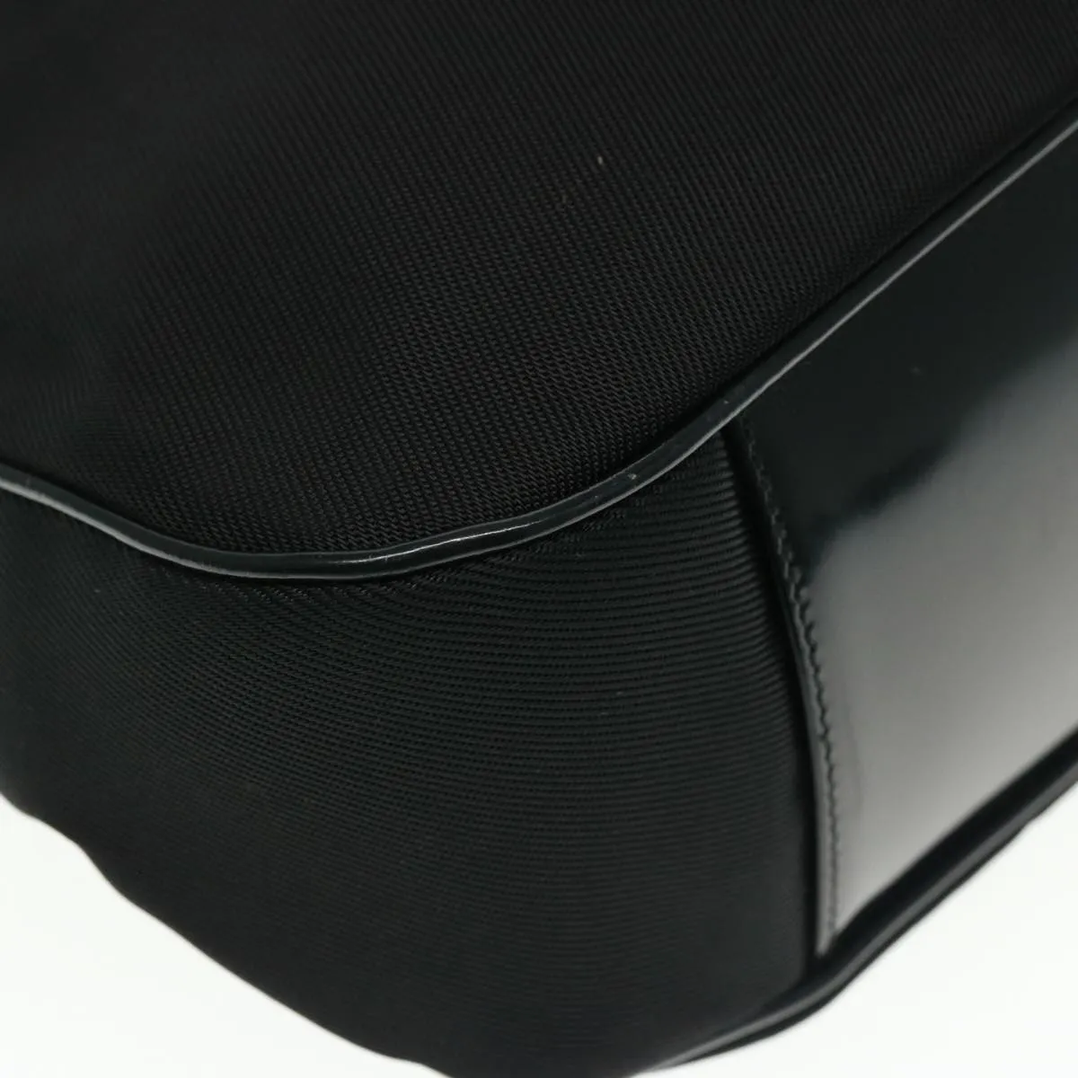 GUCCI Bamboo Shoulder Bag Nylon Black 001 1781 1577 5 ep4616