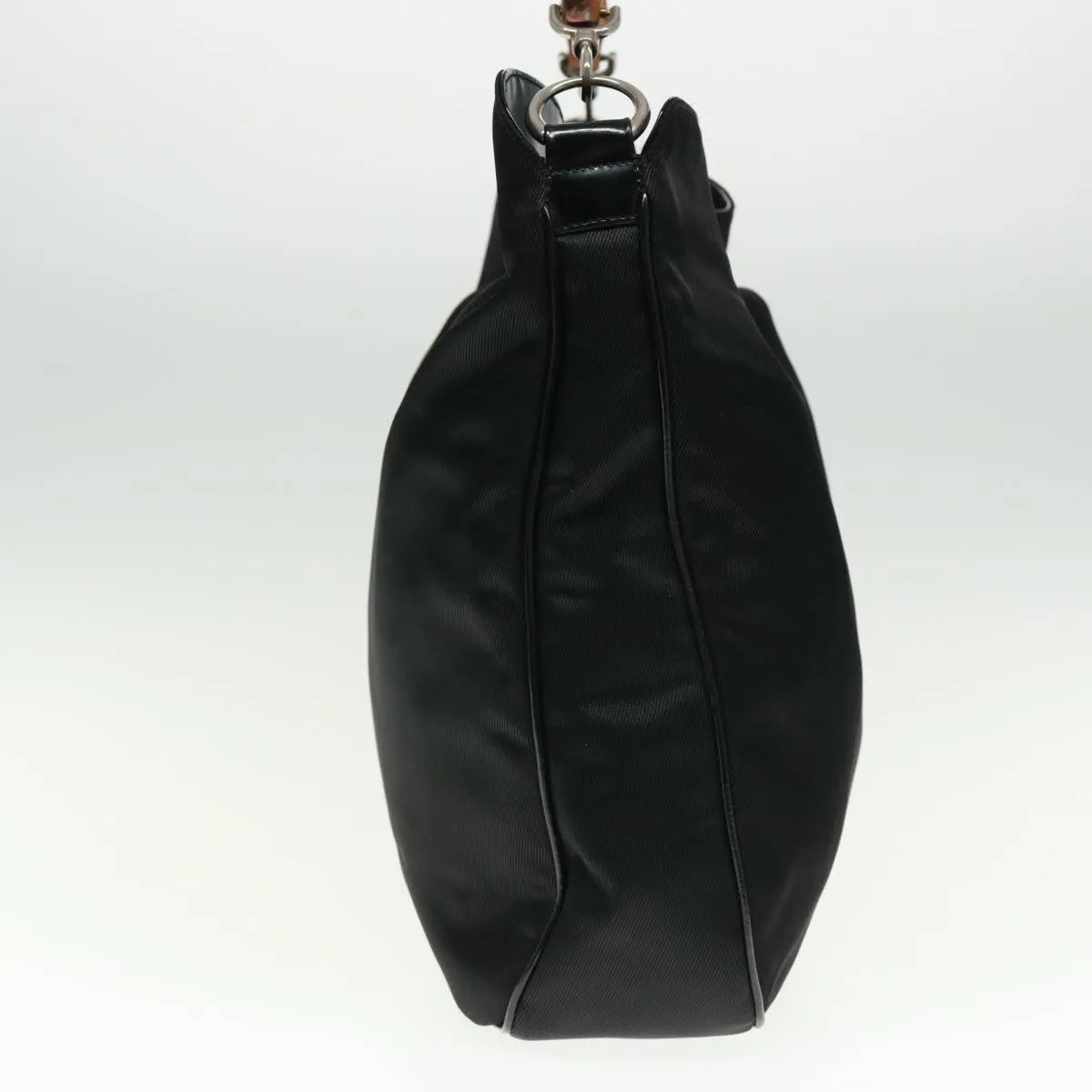 GUCCI Bamboo Shoulder Bag Nylon Black 001 1781 1577 5 ep4616