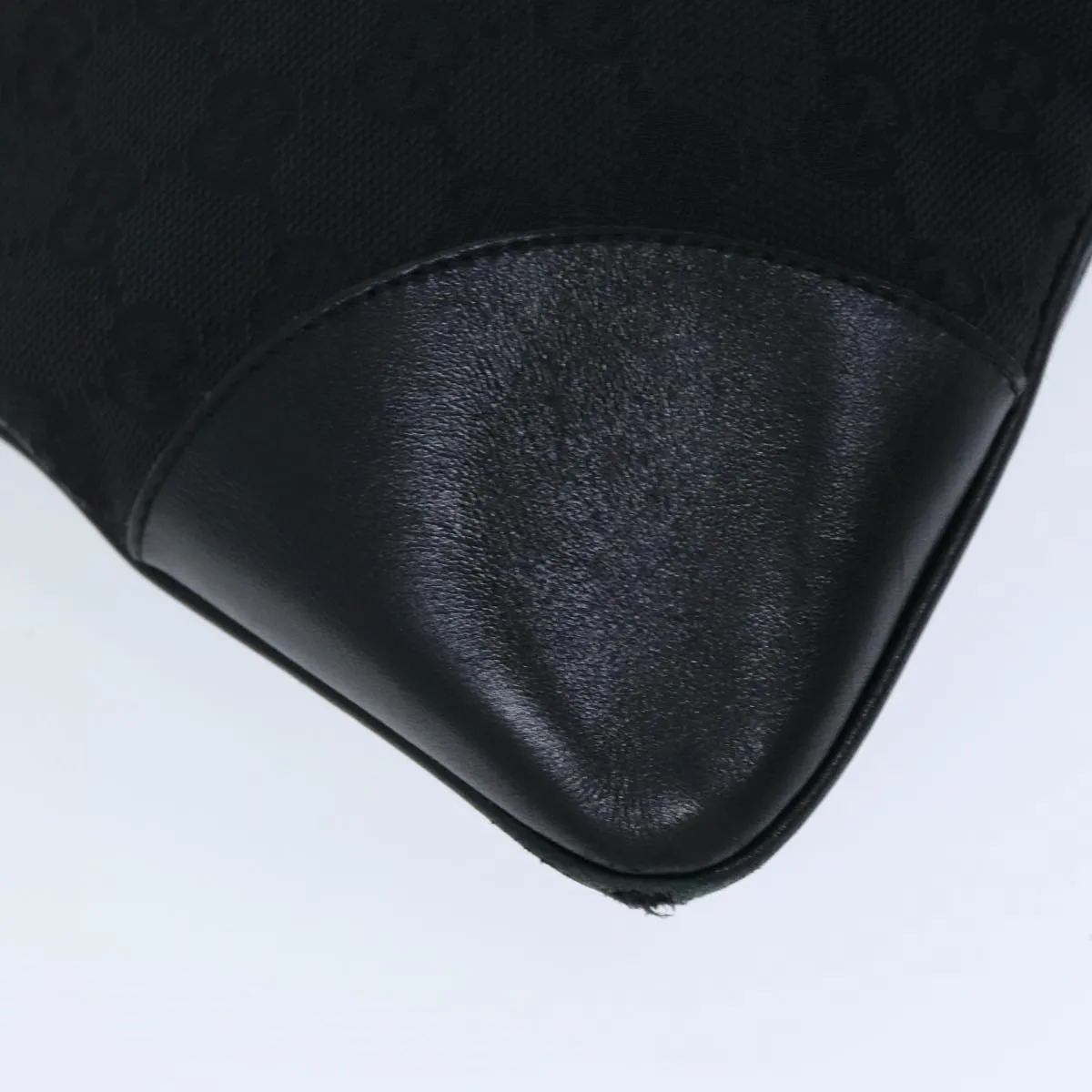 GUCCI GG Canvas Jackie Shoulder Bag Black White 001 4075 76393