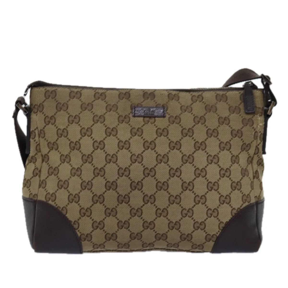 GUCCI GG Canvas Shoulder Bag Beige 114273 ep4391