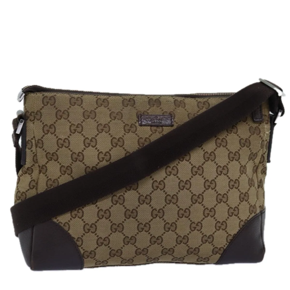 GUCCI GG Canvas Shoulder Bag Beige 114273 ep4391