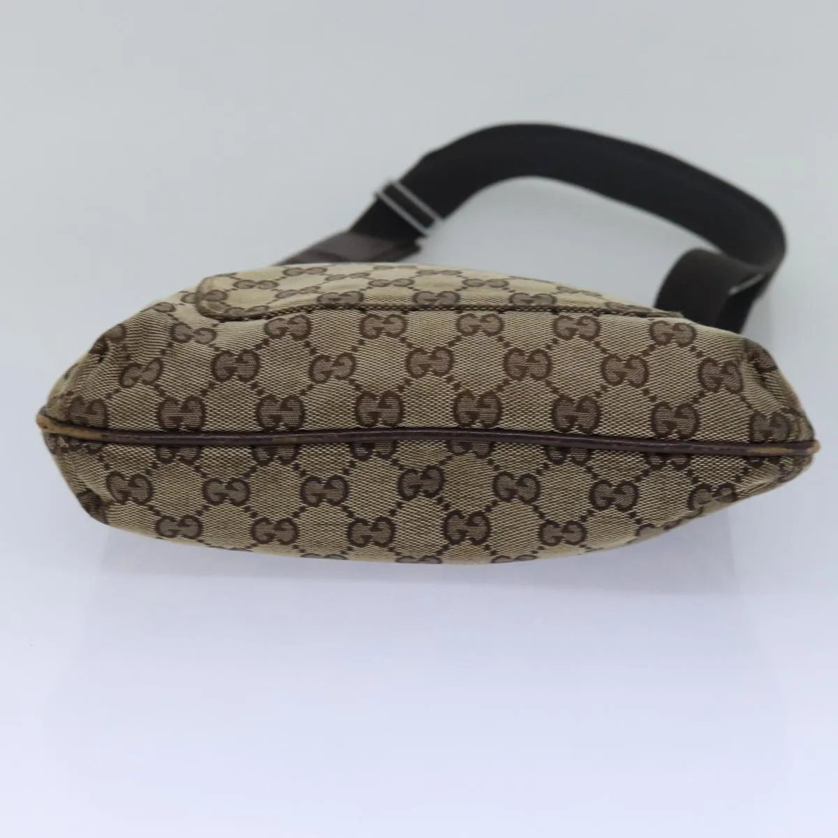 GUCCI GG Canvas Shoulder Bag Beige Brown 122793 79453