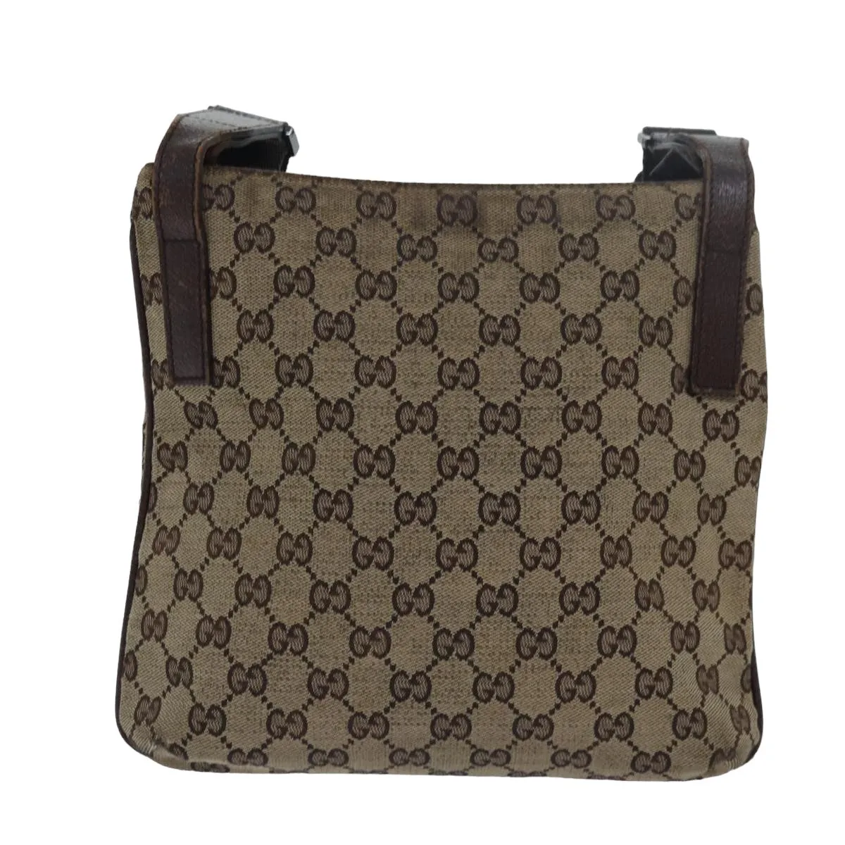 GUCCI GG Canvas Shoulder Bag Beige Brown 122793 79453