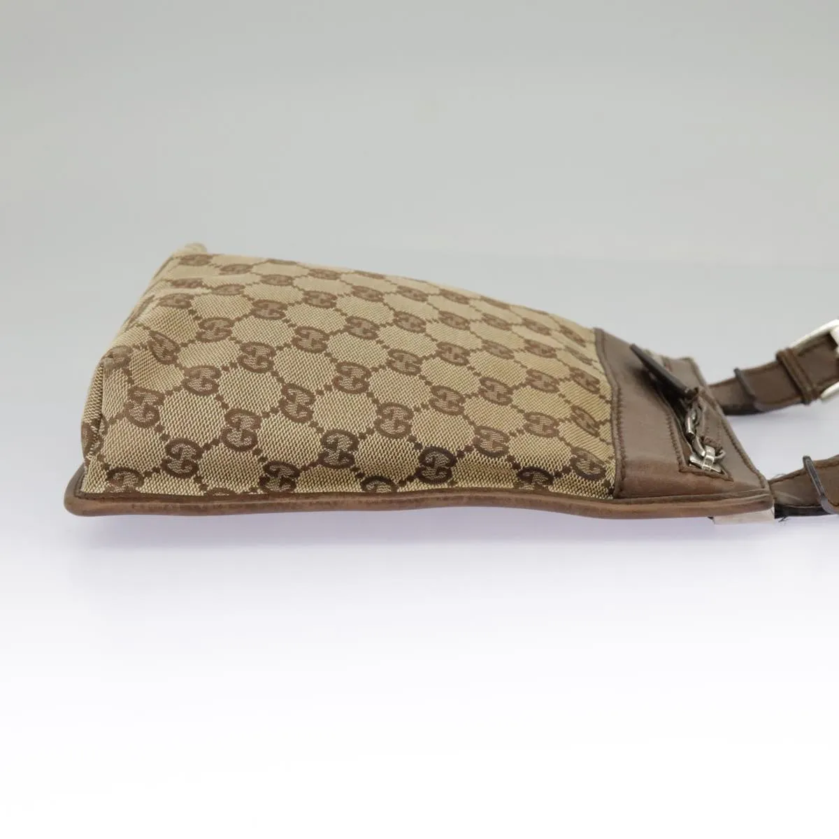 GUCCI GG Canvas Shoulder Bag Beige Brown 92562 ac3353