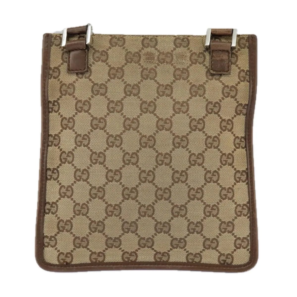 GUCCI GG Canvas Shoulder Bag Beige Brown 92562 ac3353