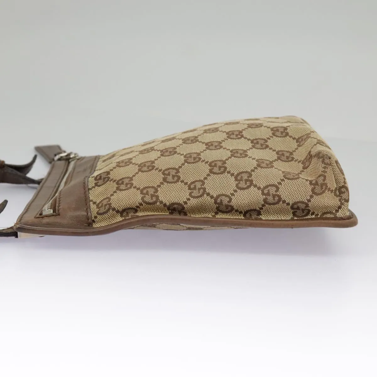 GUCCI GG Canvas Shoulder Bag Beige Brown 92562 ac3353