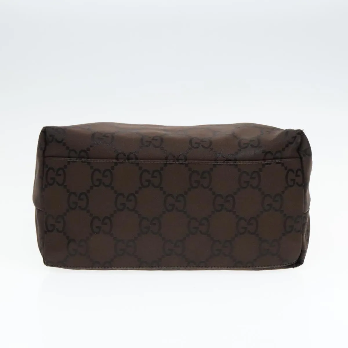 GUCCI GG Canvas Shoulder Bag Brown Silver 001 3386 93492