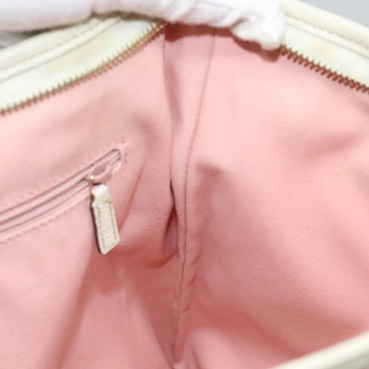 GUCCI GG Canvas Shoulder Bag Pink Gold 131326 84659