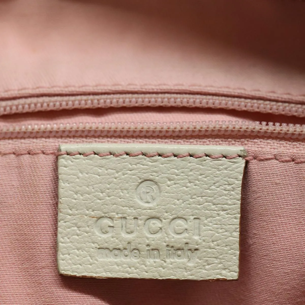 GUCCI GG Canvas Shoulder Bag Pink Gold 131326 84659