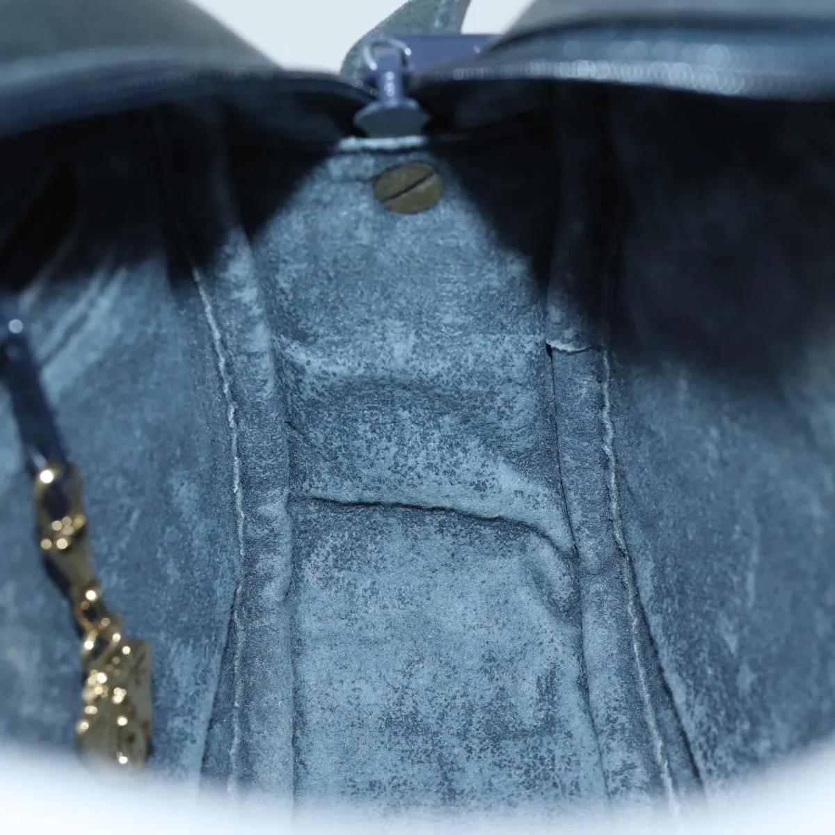 GUCCI GG Canvas Shoulder Bag PVC Navy yk11780