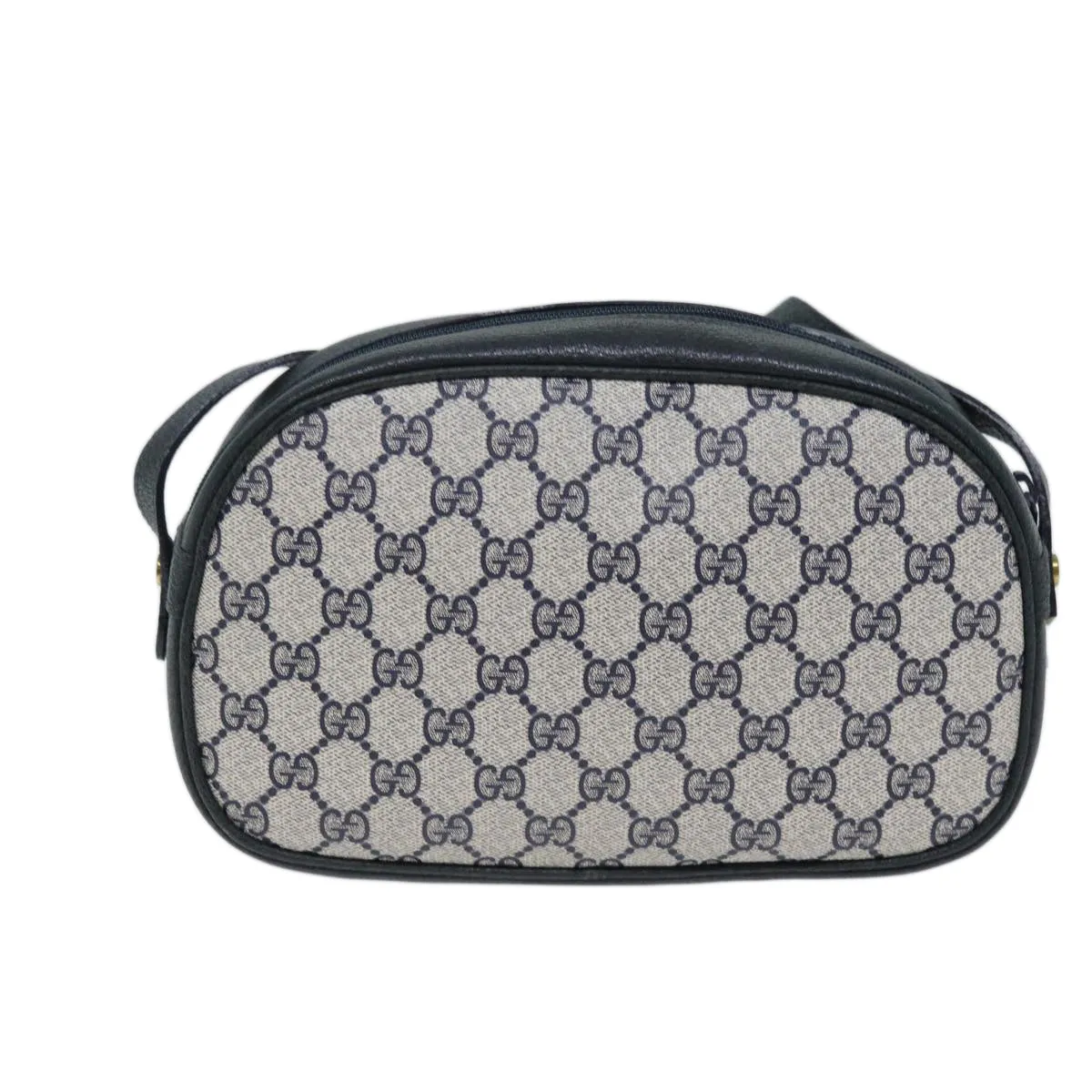 GUCCI GG Canvas Shoulder Bag PVC Navy yk11780