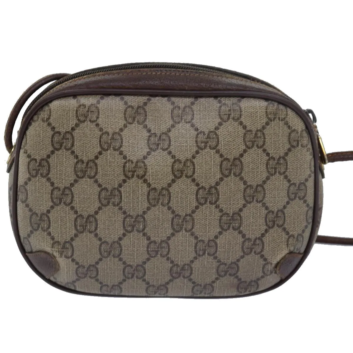 GUCCI GG Supreme Shoulder Bag PVC Leather Beige 156 02 066 bs15442