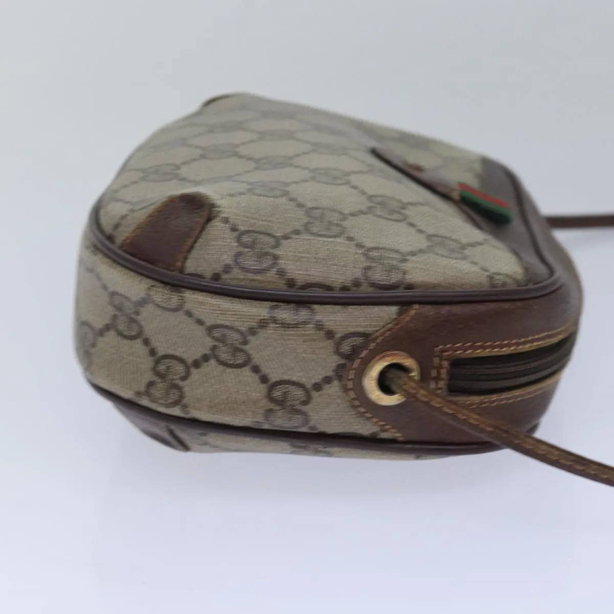 GUCCI GG Supreme Shoulder Bag PVC Leather Beige 156 02 066 bs15442