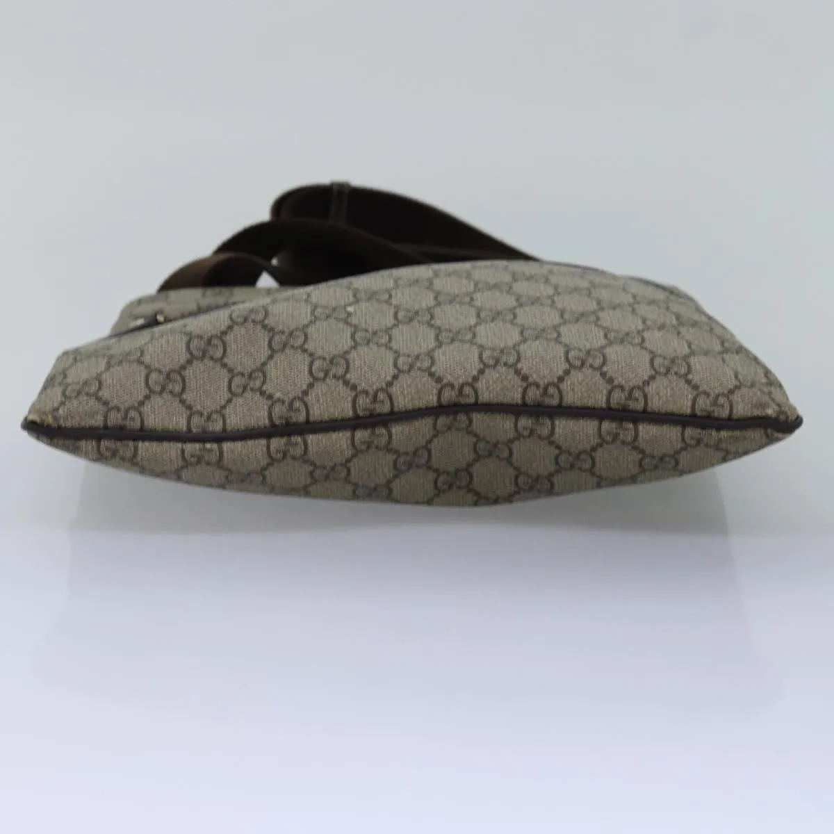 GUCCI GG Supreme Shoulder Bag PVC Leather Beige 295257 th5026