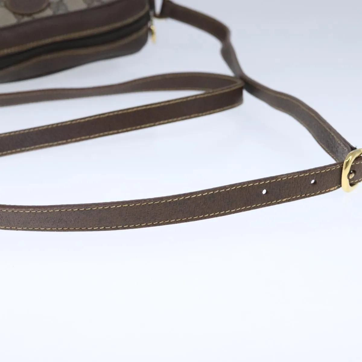 GUCCI GG Supreme Shoulder Bag PVC Leather Beige ep6706
