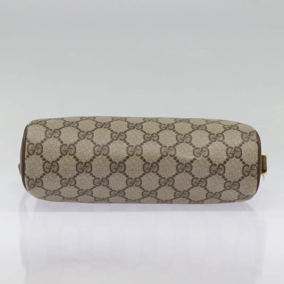 GUCCI GG Supreme Web Sherry Line Shoulder Bag PVC Beige 89 02 032 89030