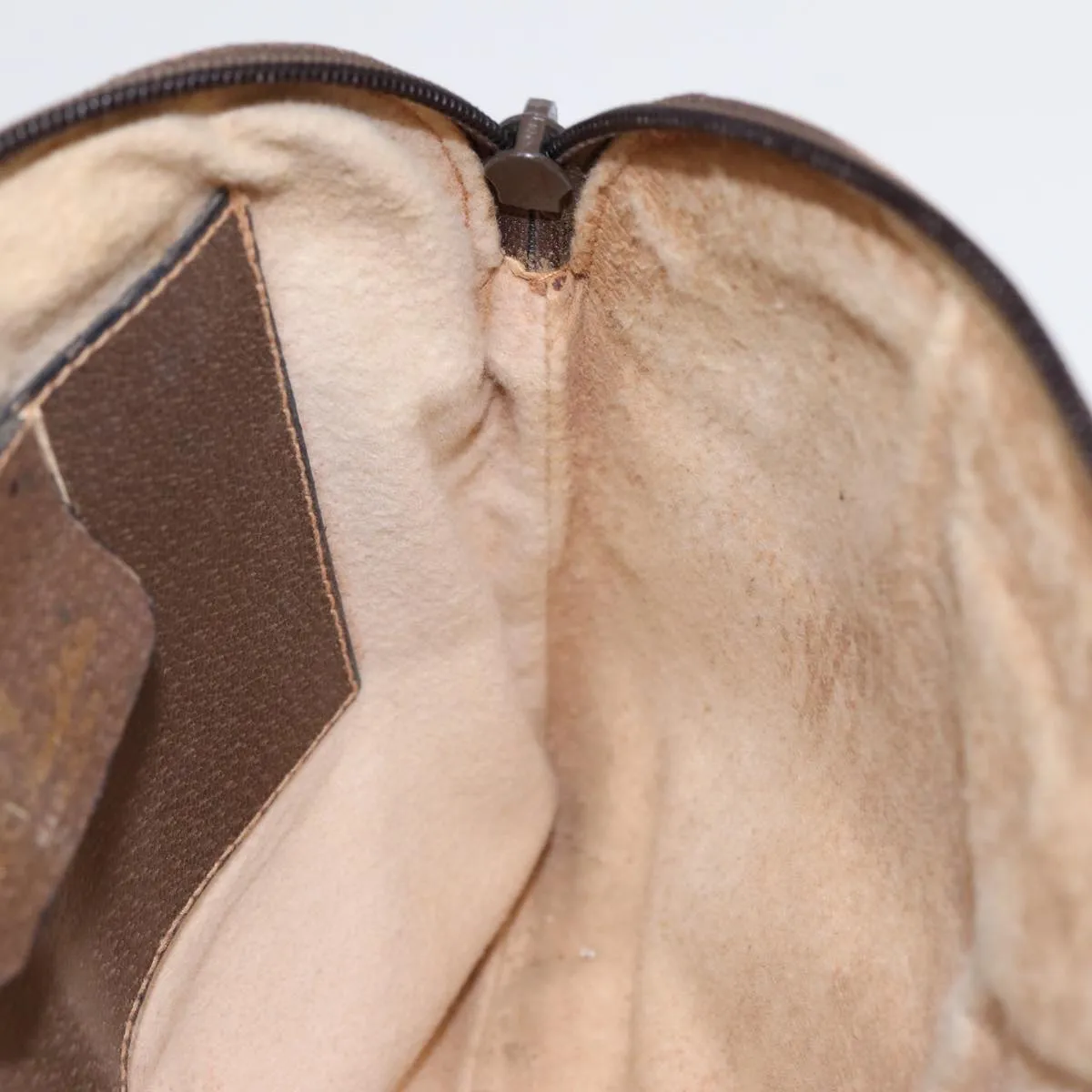 GUCCI GG Supreme Web Sherry Line Shoulder Bag PVC Beige 904 02 047 85369