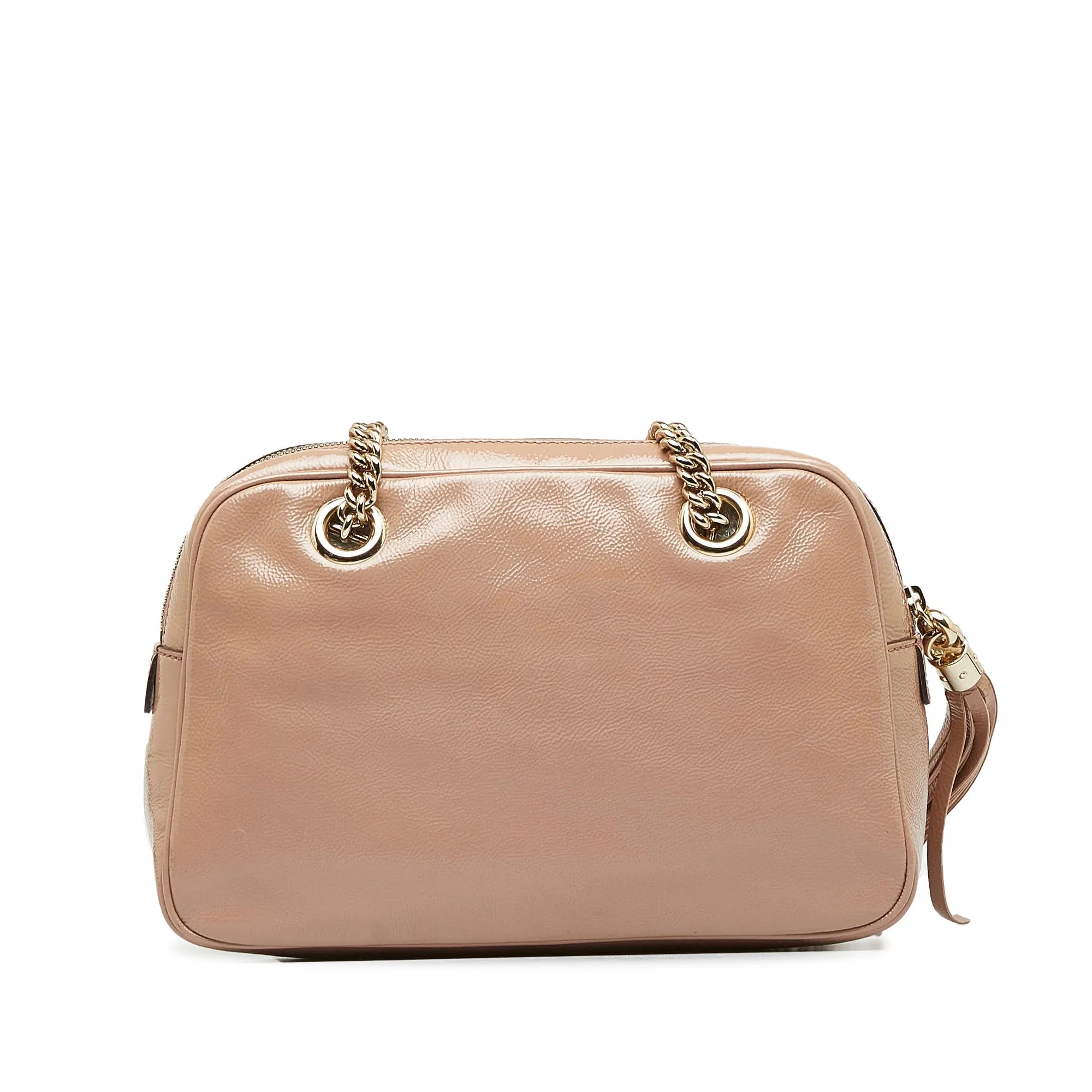 GUCCI Soho Chain Patent Leather Shoulder Bag