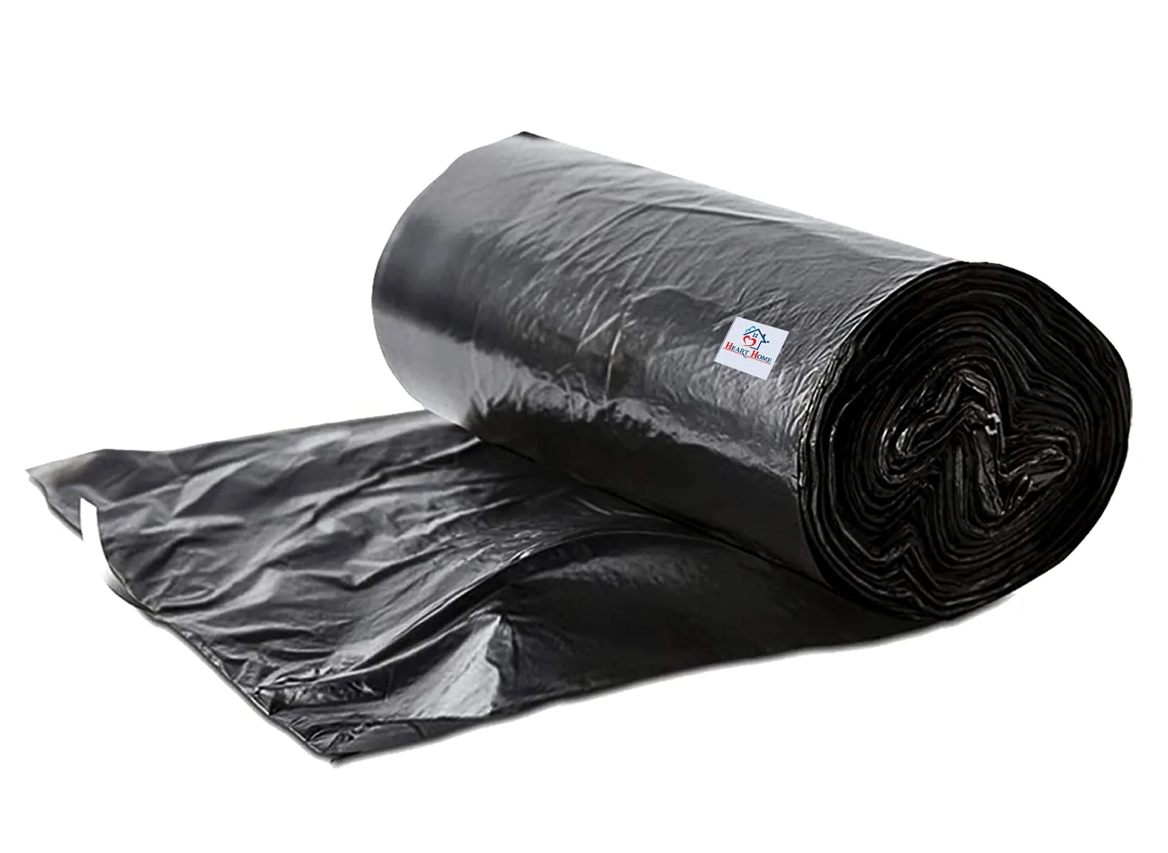 Heart Home Medium 150 Garbage Bags/Dustbin Bags, 19x21 Inches (Black)-HS41HEARTHH24029