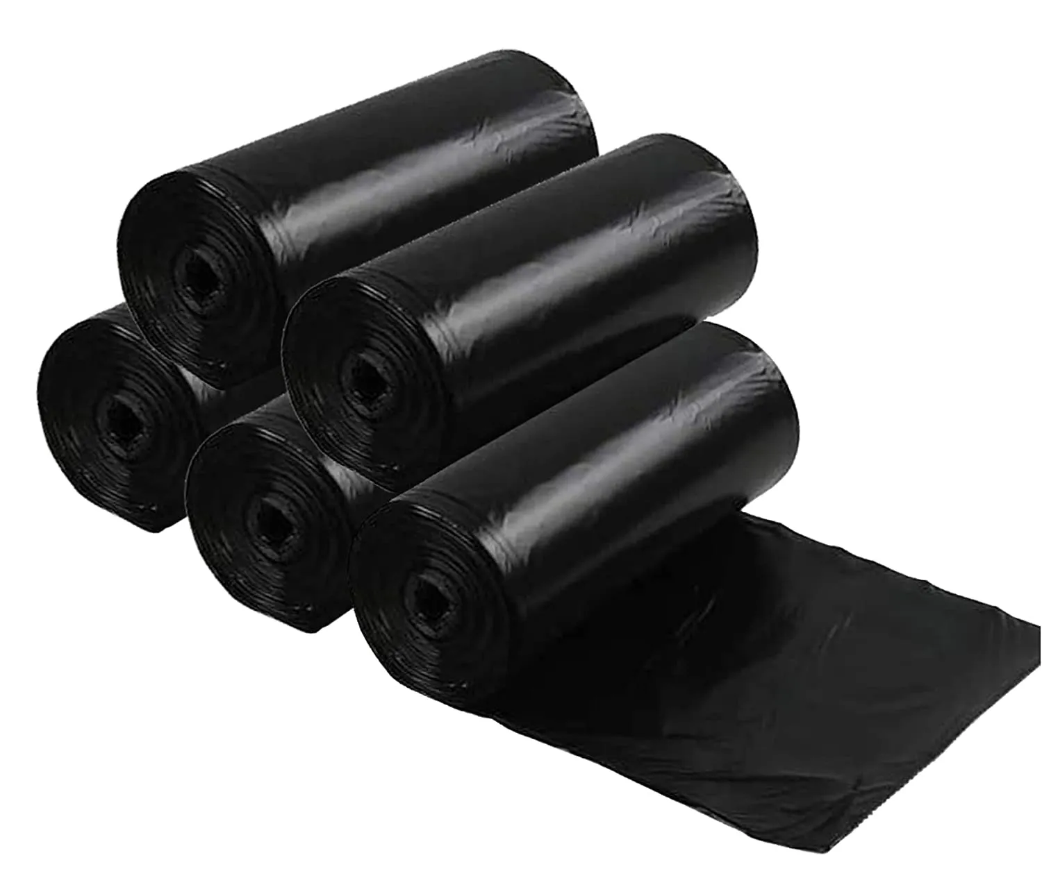 Heart Home (Small) Eco - Friendly Dustbin Bags - (30 Pcs) Leakproof | Odour Free | Strong Garbage Bags - For Trash And Waste - Dustbin Covers For Kitchen And Pantry (19 x 17 Inches) (Black)