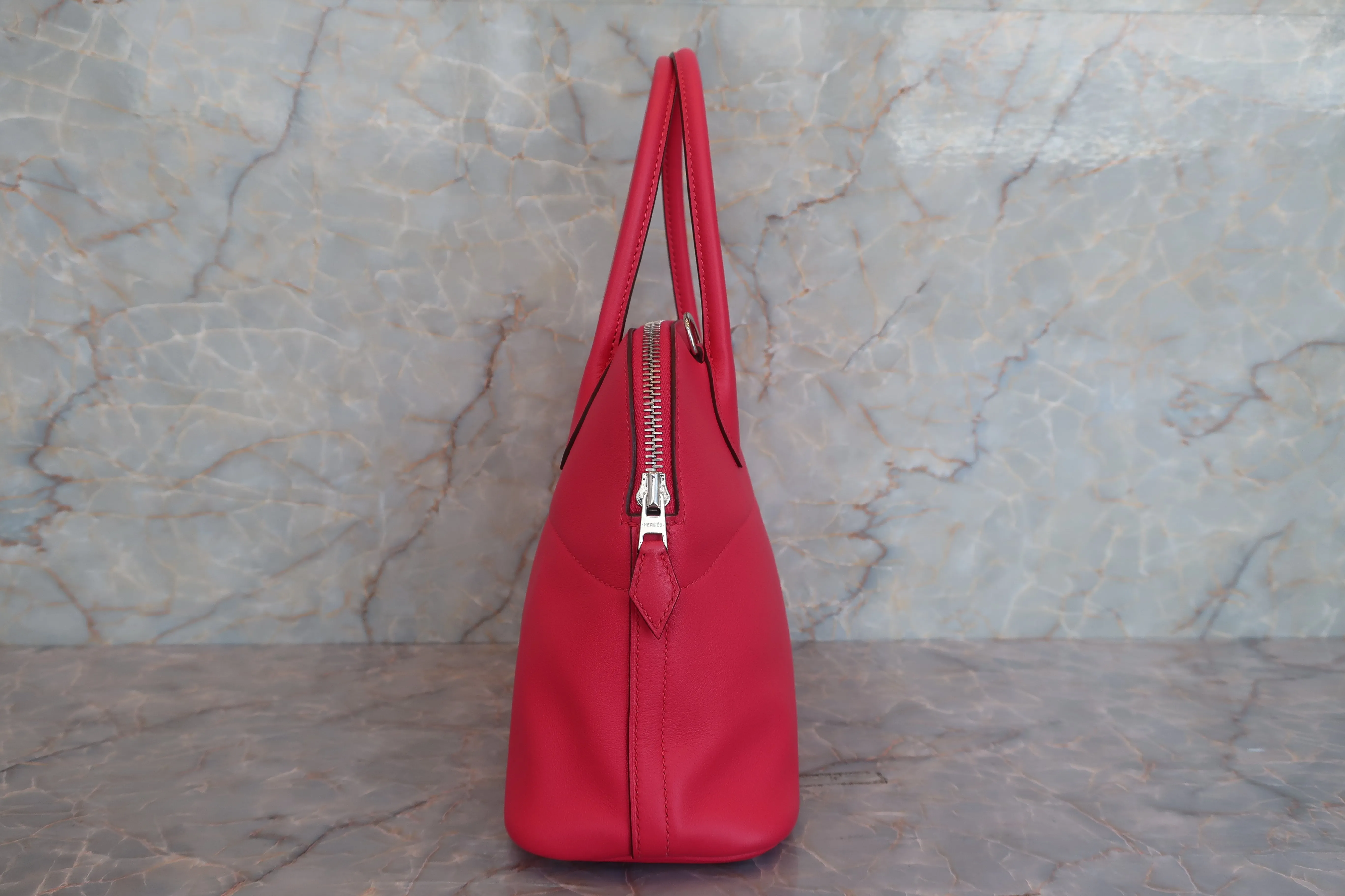 HERMES／エルメス ボリード27 ヴォースイフト ローズエクストリーム C刻印 ハンドバッグ 600080062