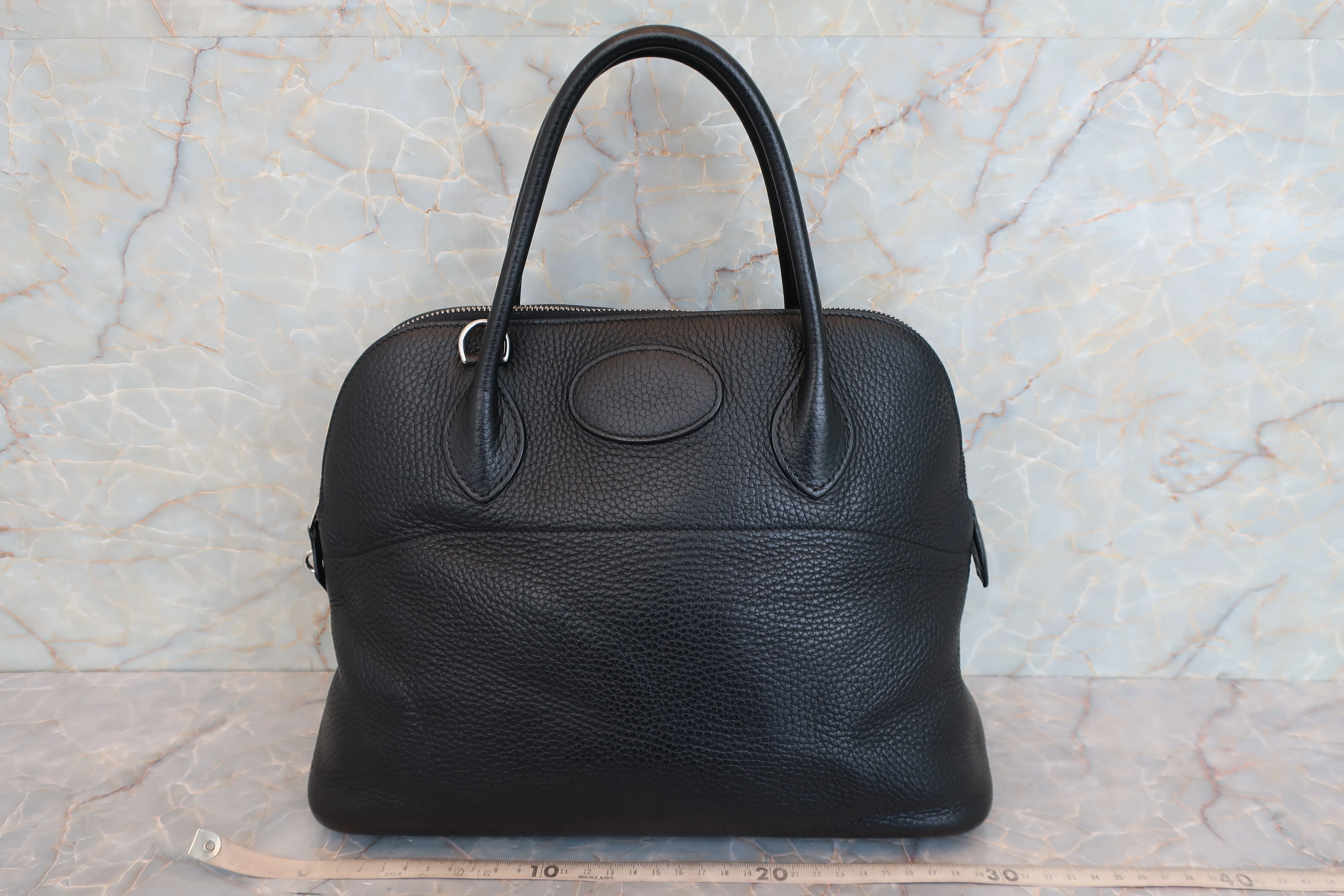HERMES／エルメス ボリード31 トリヨンクレマンス ブラック □J刻印 ショルダーバッグ 600110207