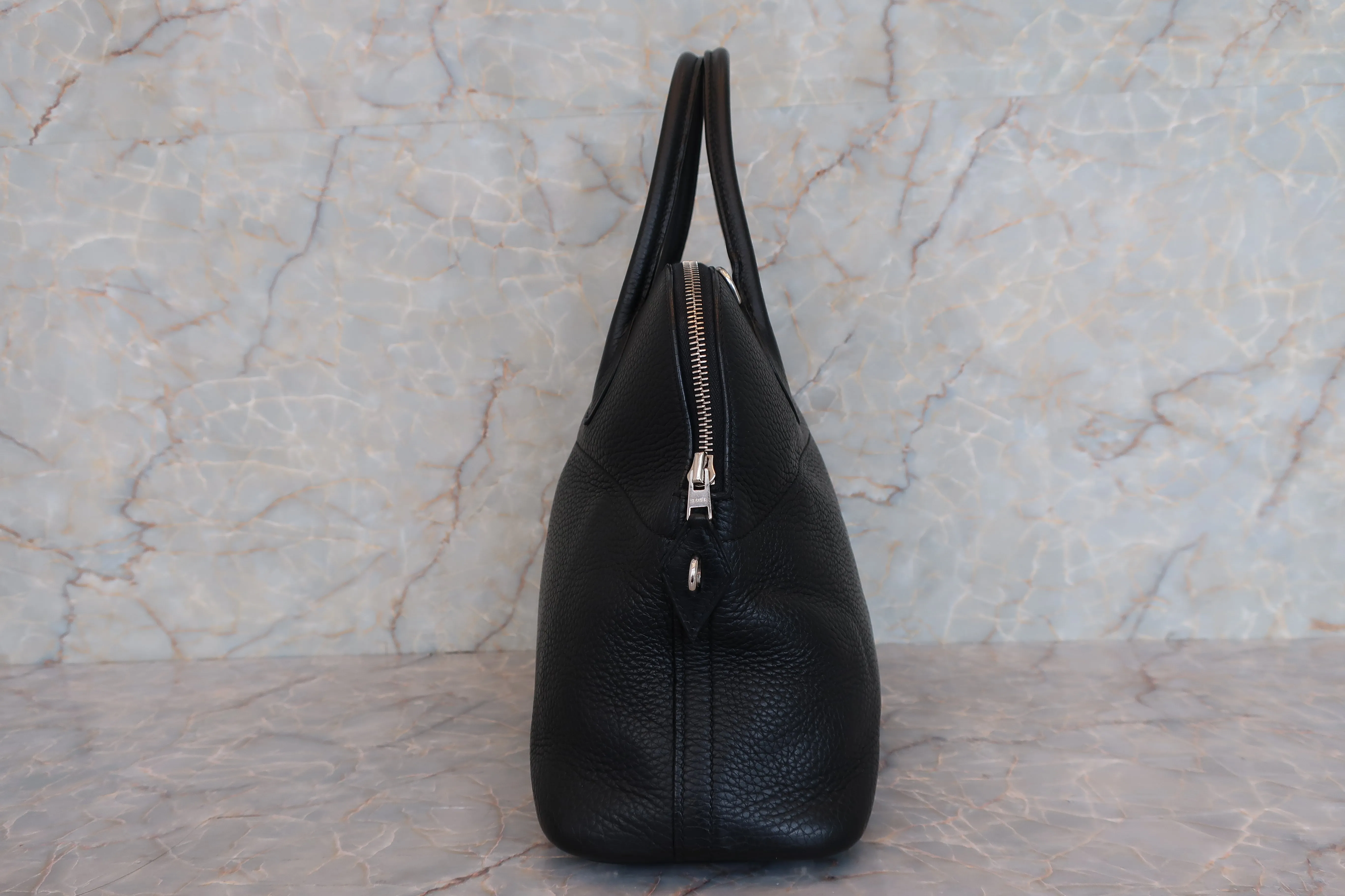 HERMES／エルメス ボリード31 トリヨンクレマンス ブラック □J刻印 ショルダーバッグ 600110207