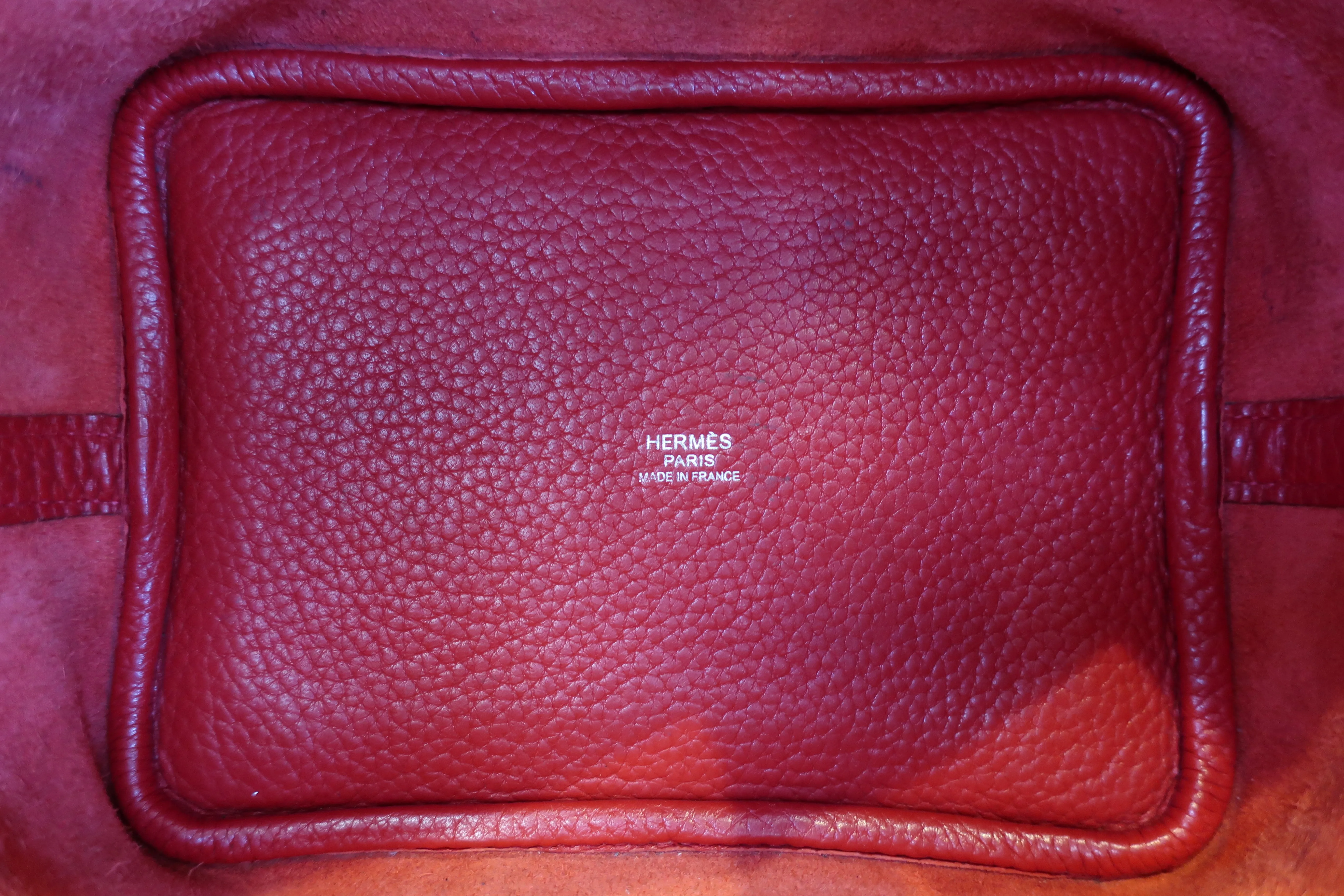HERMES／エルメス ピコタンロックエクラＰＭ トリヨンクレマンス/ヴォースイフト ナタ/ジョーヌプッサン B刻印 ハンドバッグ 600090117