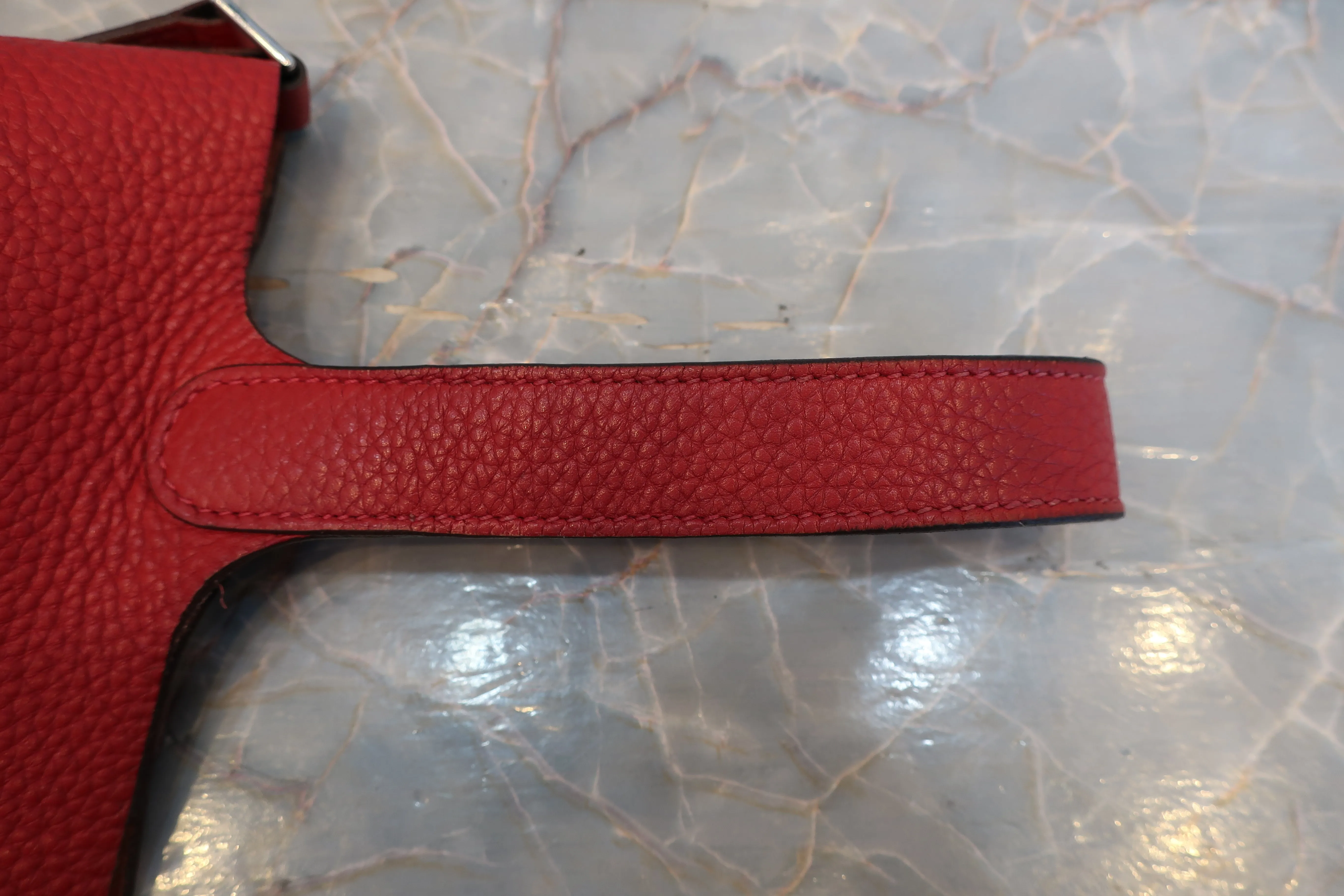 HERMES／エルメス ピコタンロックエクラＰＭ トリヨンクレマンス/ヴォースイフト ナタ/ジョーヌプッサン B刻印 ハンドバッグ 600090117