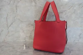 HERMES／エルメス ピコタンロックＭＭ トリヨンクレマンス ブーゲンビリア □N刻印 ハンドバッグ 500100296