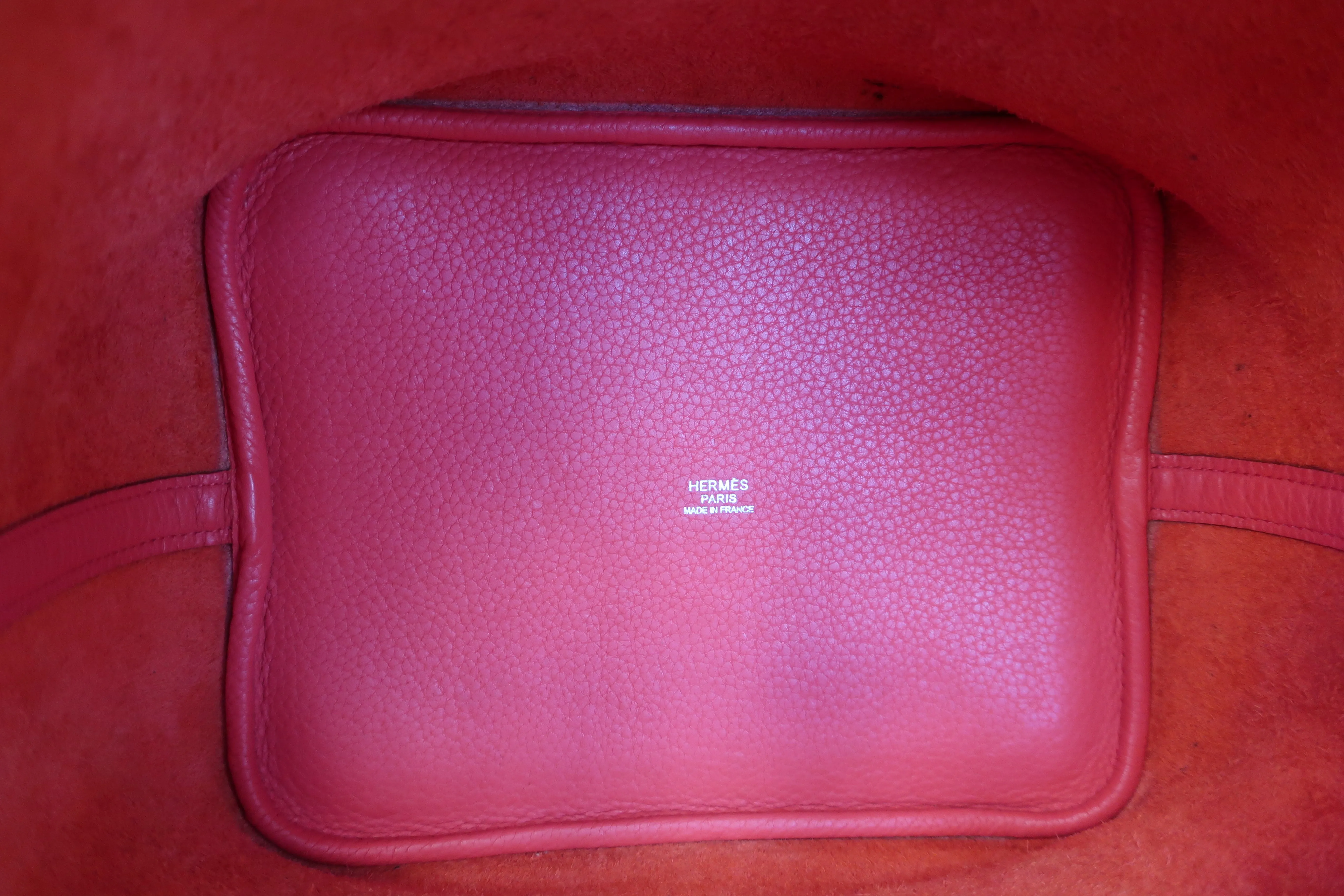 HERMES／エルメス ピコタンロックＭＭ トリヨンクレマンス ブーゲンビリア □N刻印 ハンドバッグ 500100296