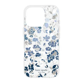 iPhone 16 Pro Kate Spade Protective Prints MagSafe Case - Flowerbed Blue - 15-13262