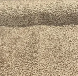 Italian Faux Sheepskin Toast Upholstery Fabric By The Yard