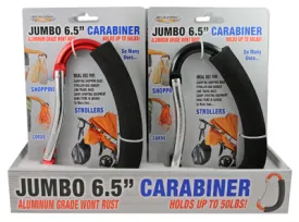 Jumbo Carabiner, Aluminum, 6.5-In.