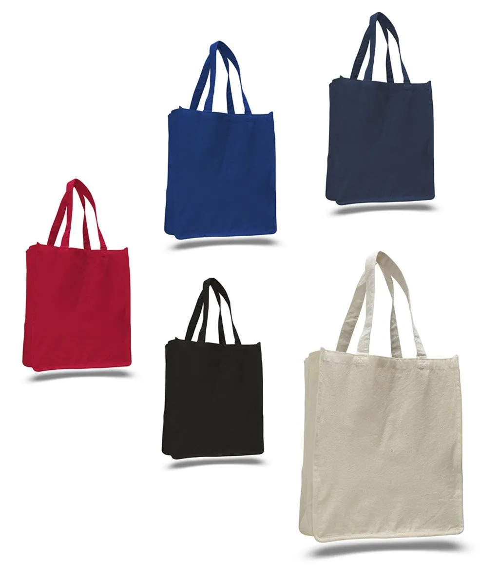 Jumbo Size Heavy Canvas Wide Shopper Tote Bag - TF254