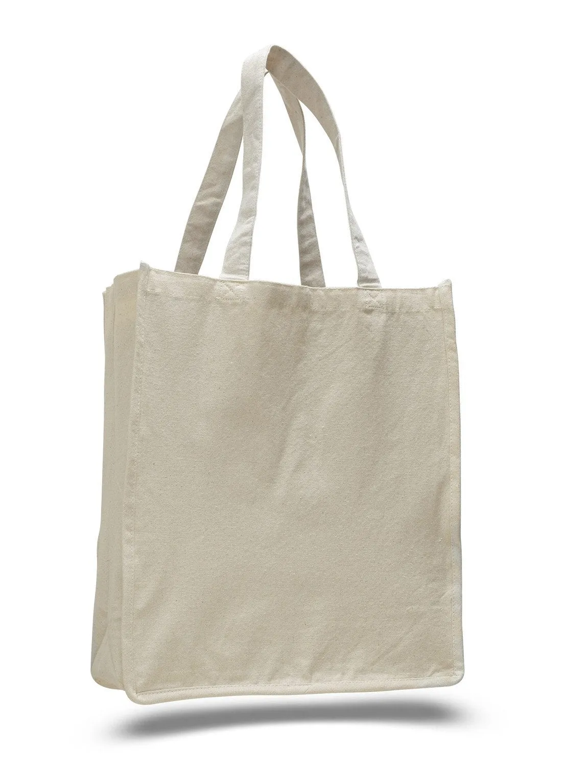 Jumbo Size Heavy Canvas Wide Shopper Tote Bag - TF254