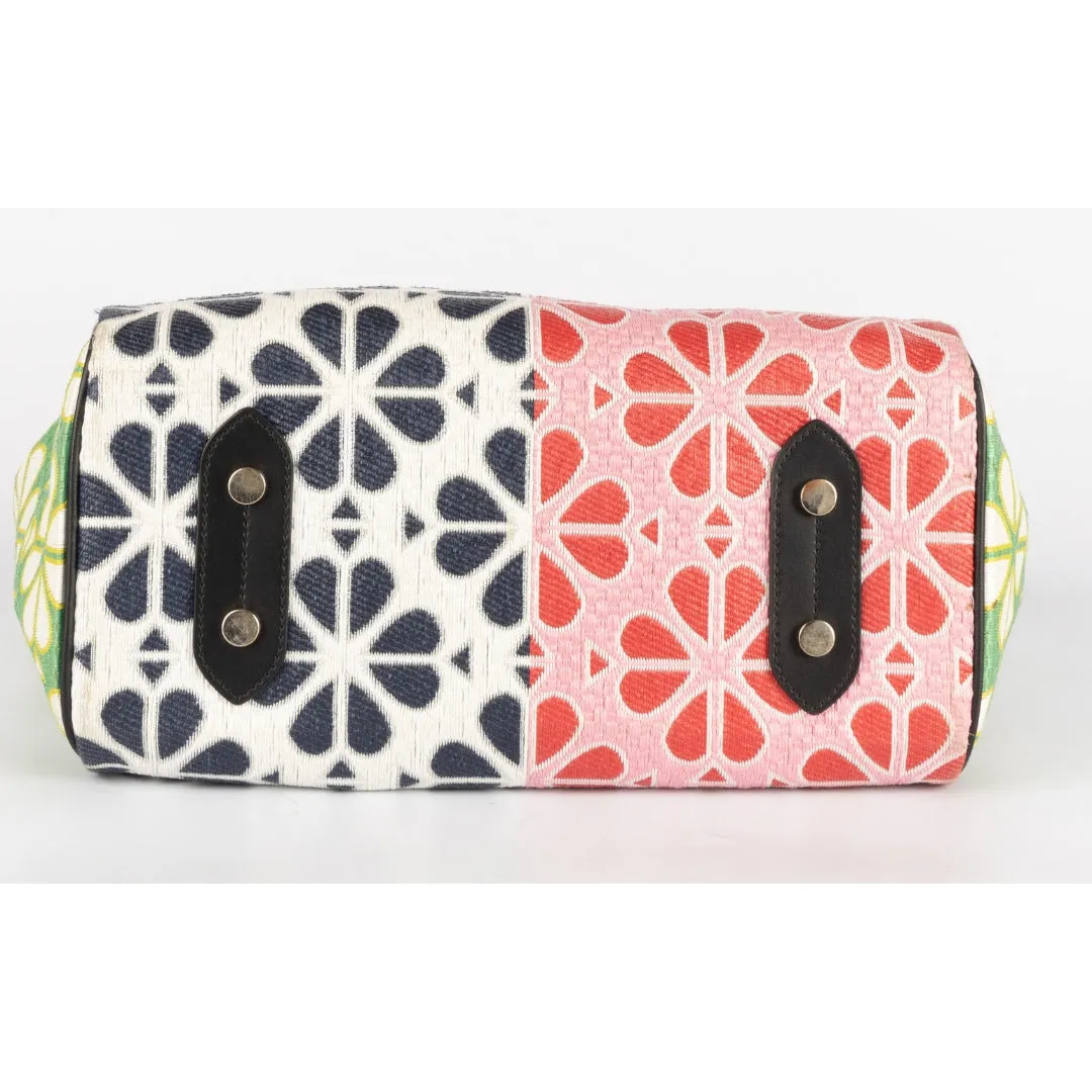 Kate Spade Jacquard Flower Raffia Tote Bag