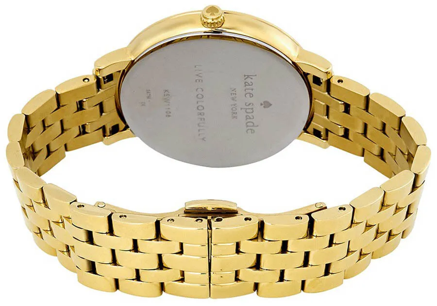 Kate Spade KSW1106 New York Monterey MOP Dial Gold Tone Stainless Women's Watch
