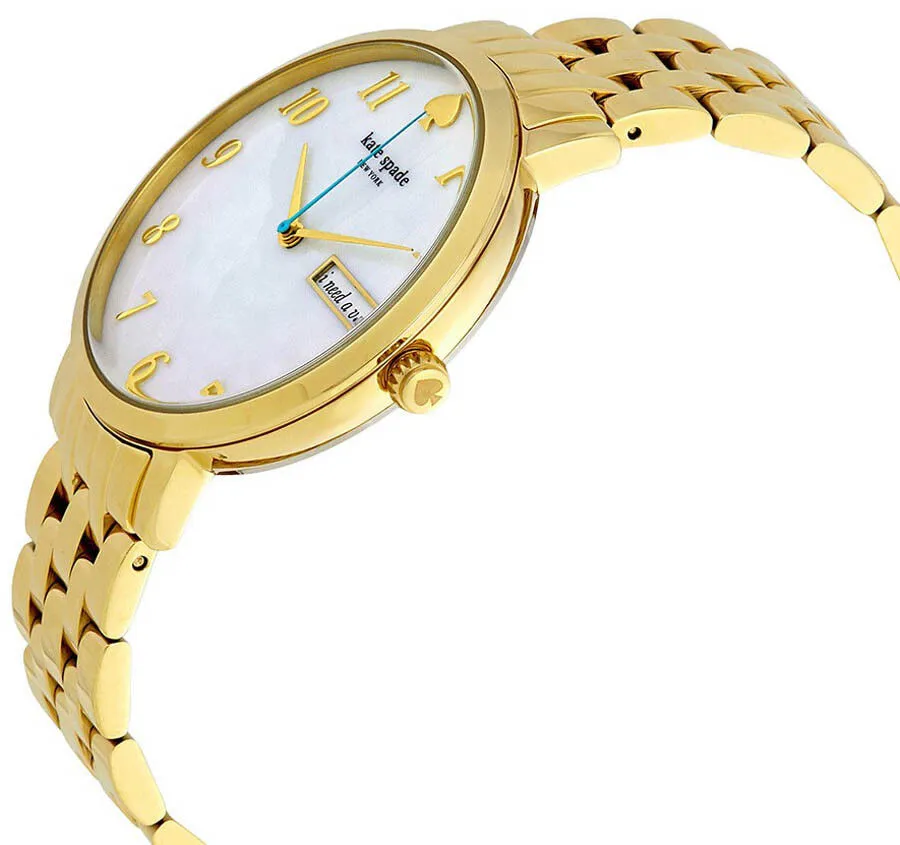 Kate Spade KSW1106 New York Monterey MOP Dial Gold Tone Stainless Women's Watch