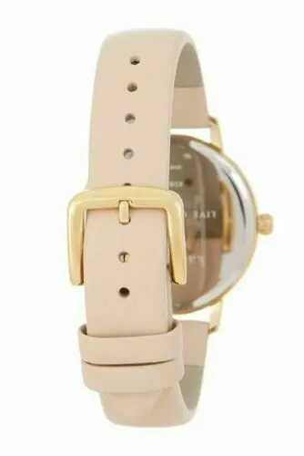 Kate Spade KSW9010 Metro Monogram D White Dial Pink Leather Strap Women's Watch