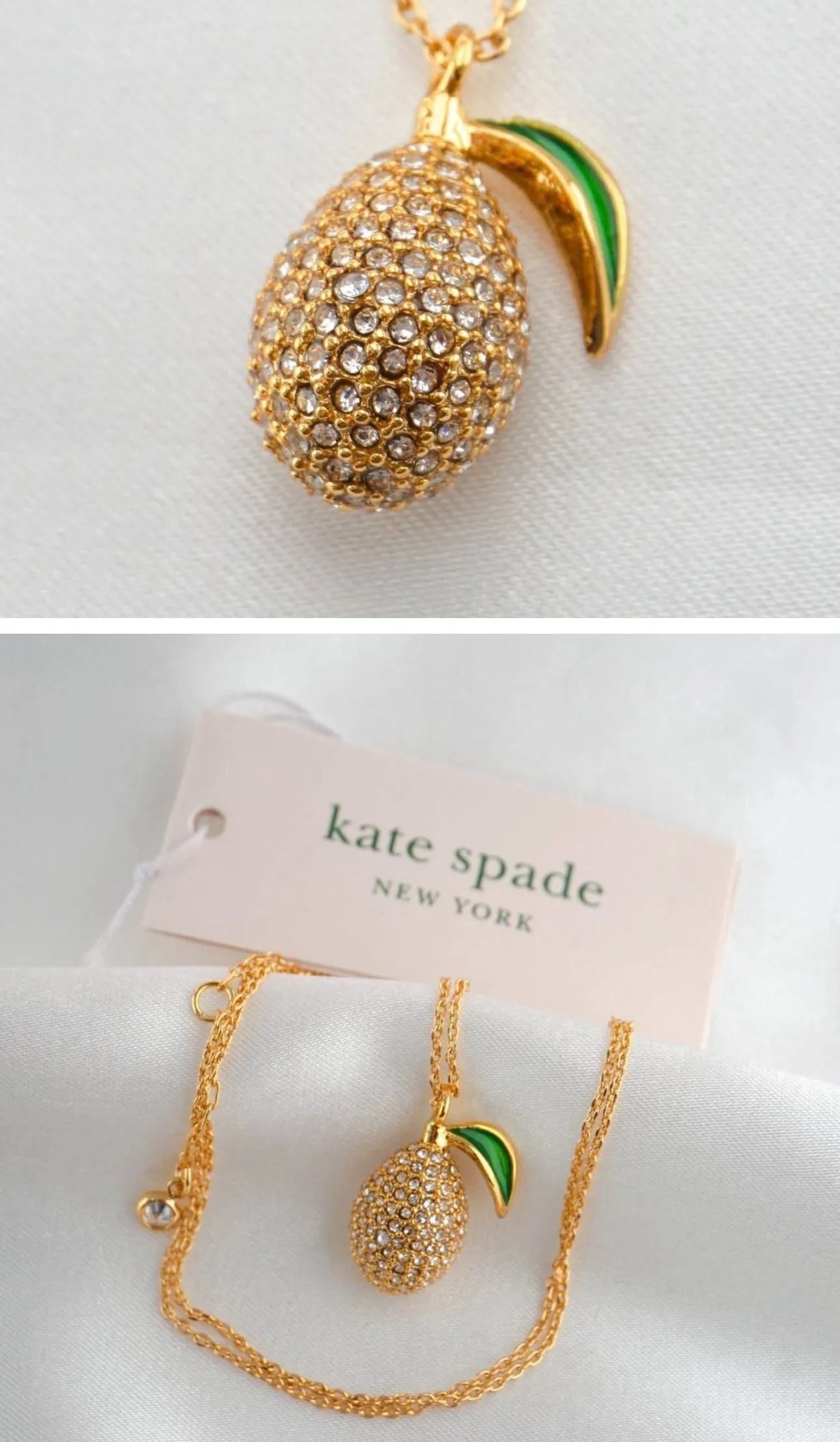 Kate Spade Picnic Perfect Lemon Necklace (NEW)