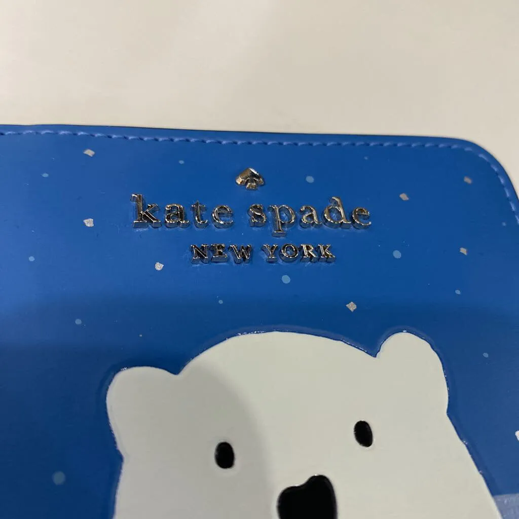 Kate Spade polar bear small wallet NWT