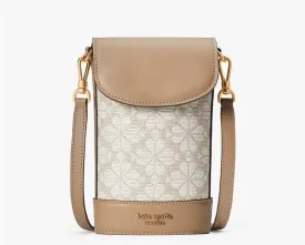 Kate Spade Spade Flower Jacquard North South Crossbody Handbag