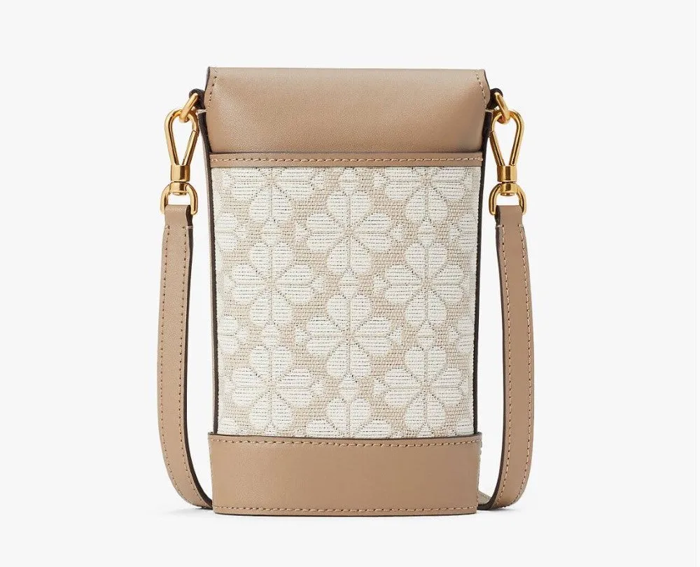 Kate Spade Spade Flower Jacquard North South Crossbody Handbag