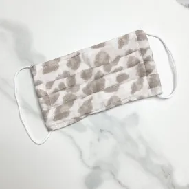 Khaki Cheetah Face Mask